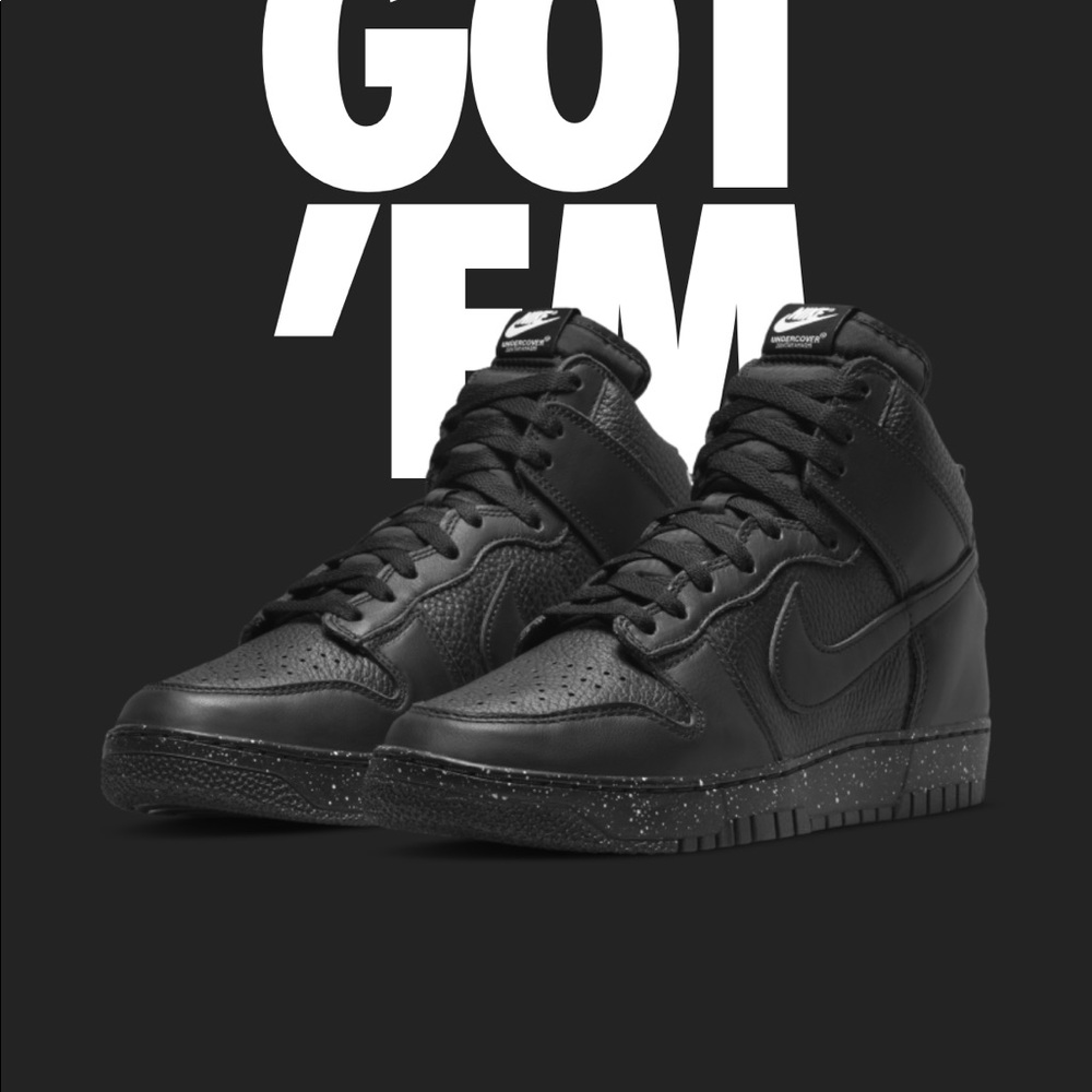 Nike high dunks black and white size 10.5 DS